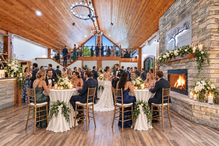 Conceptual rendering — digitally altered: events & weddings concept for the great hall, created from the photograph “Great hall with both fireplace and loft in view”