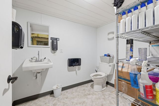 Staff restroom and janitorial