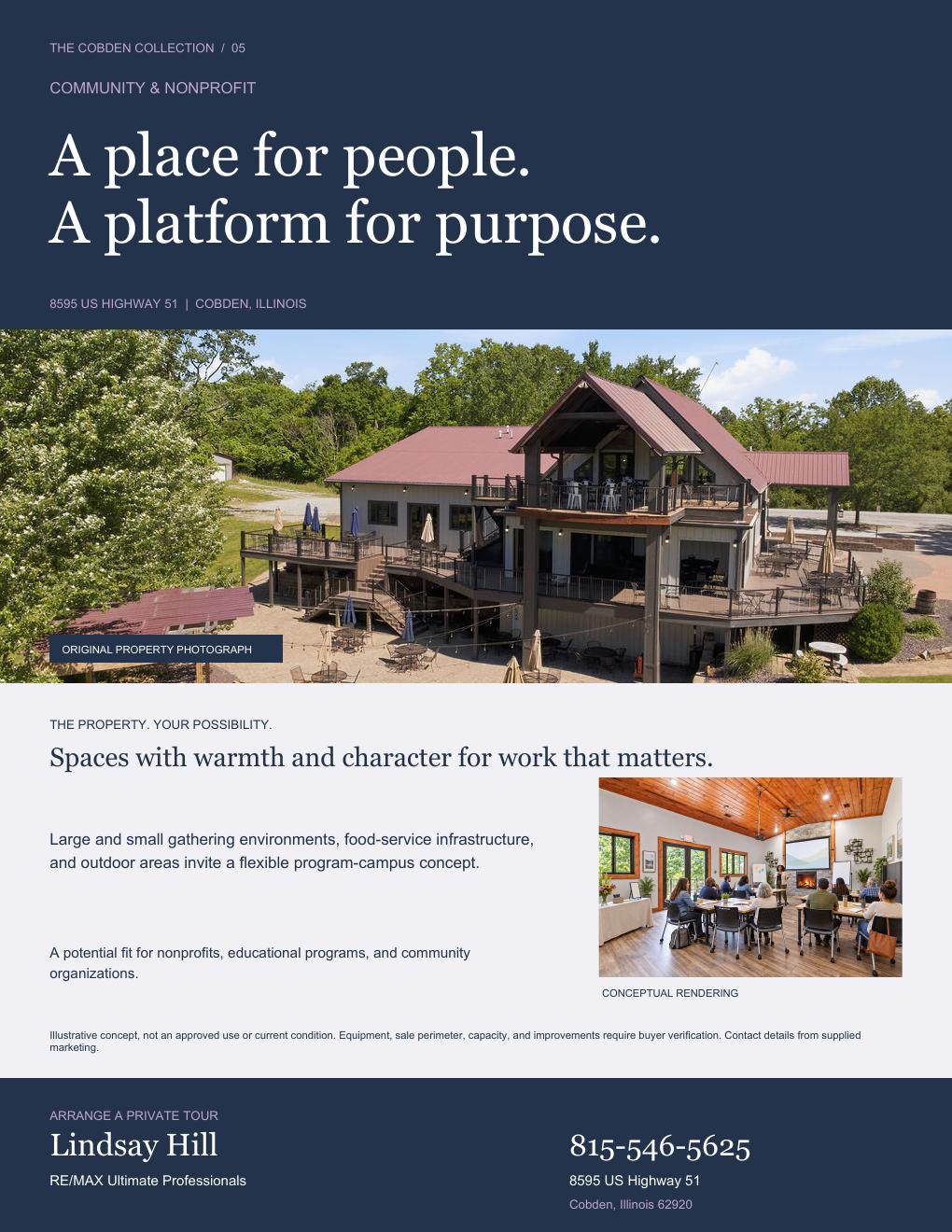 Community & nonprofit flyer, the property collection