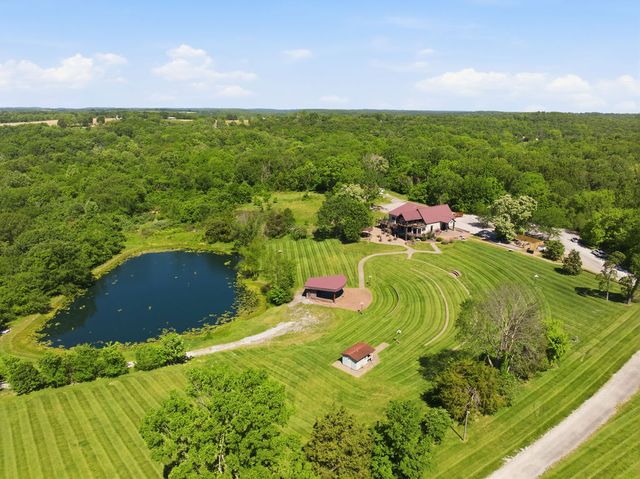 Pond and grounds toward the lodge