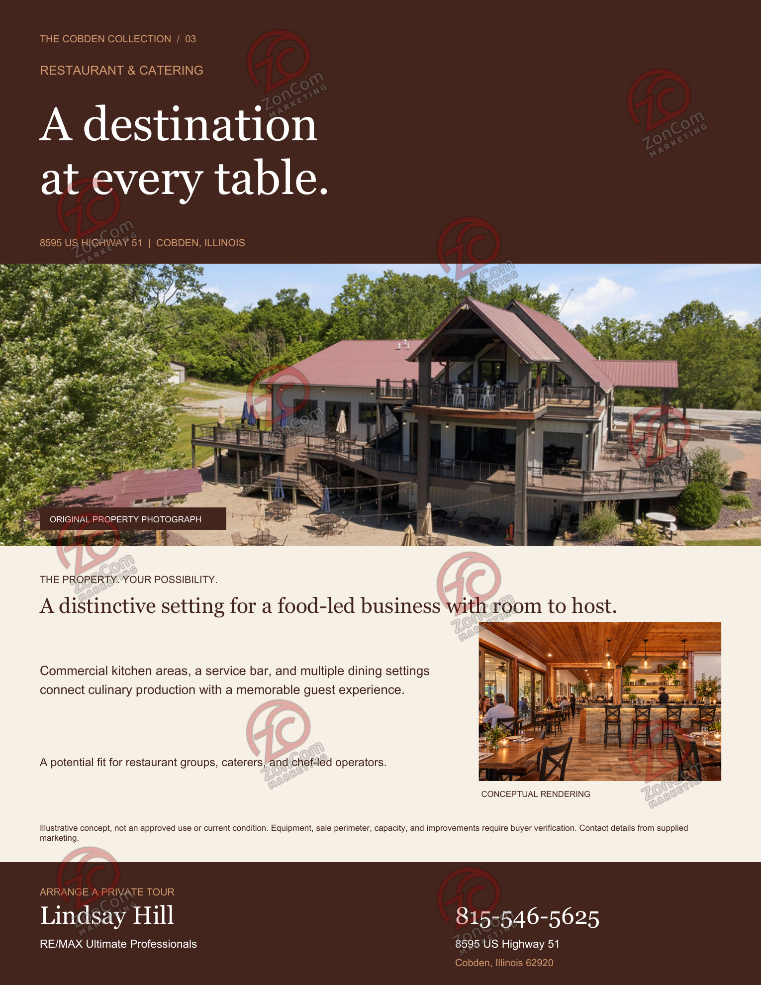 Restaurant & catering flyer, the property collection