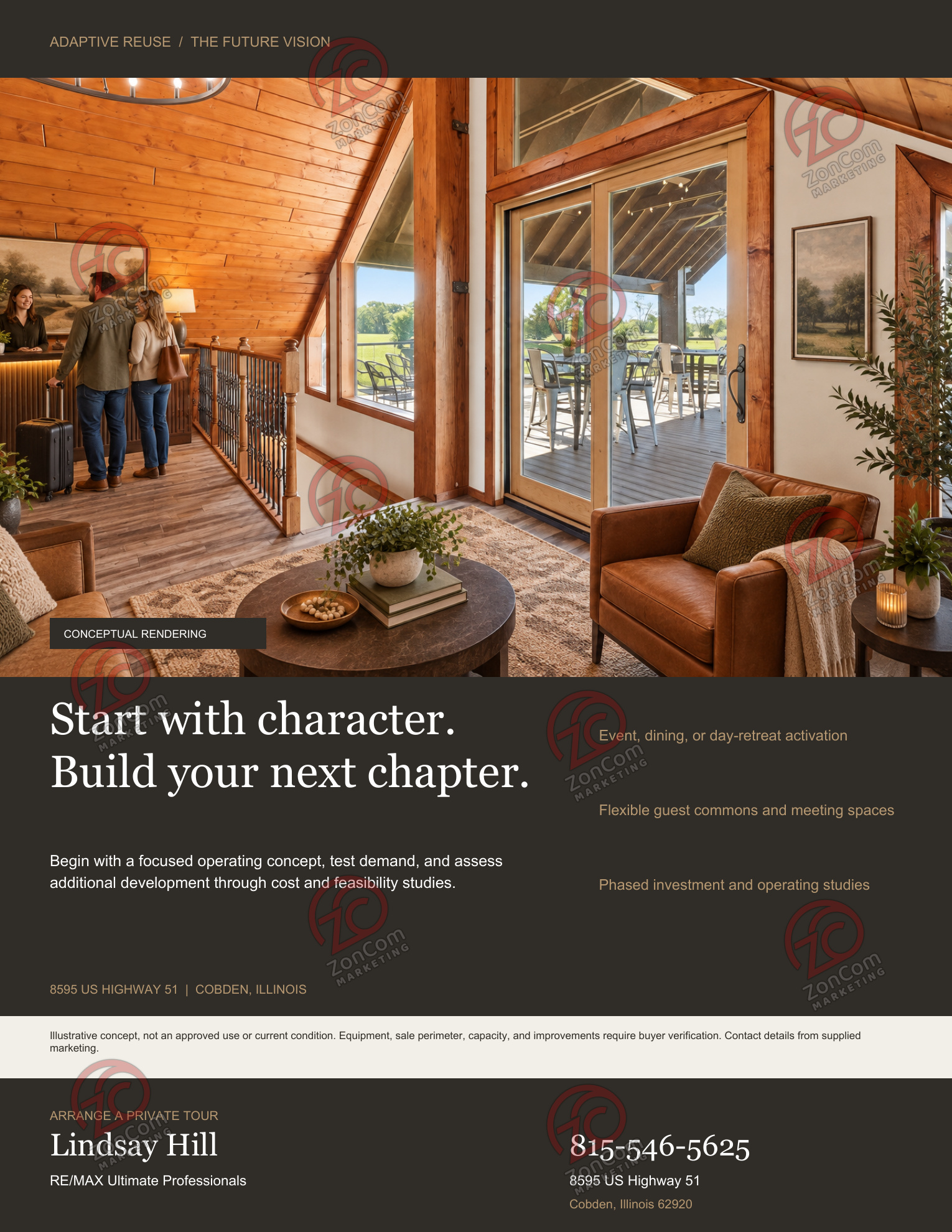 Adaptive reuse flyer, the future vision (conceptual rendering, digitally altered)