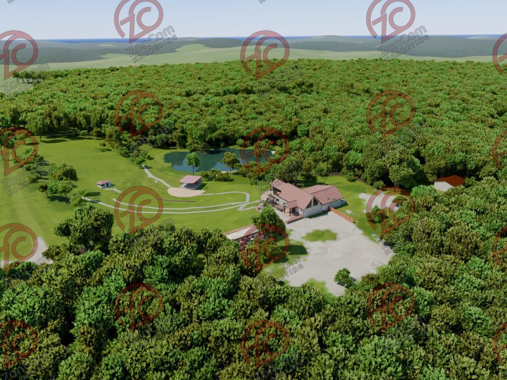 The same view rendered from the 3D model (not a photograph)