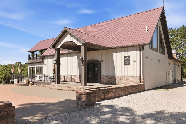 Entry porch and gable from the parking court