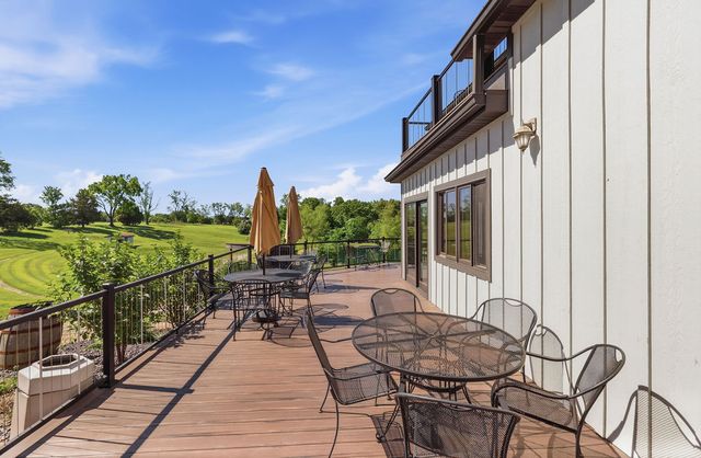 North deck toward the terraced lawn